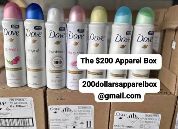 Wholesale dove spray deodorant Lot (80 pcs)