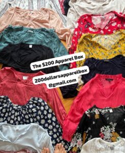 Bouses old navy, lucky, kohls Clothing box