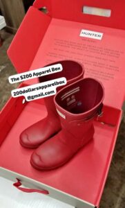 Winter Or Rain Hunter Boots ($160 for 3 pairs)